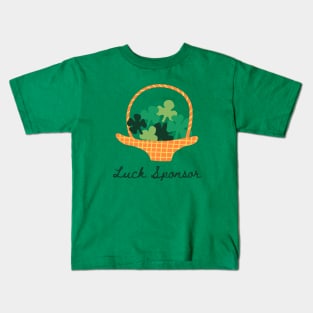 Luck Sponsor, St Patrick's Day design Kids T-Shirt